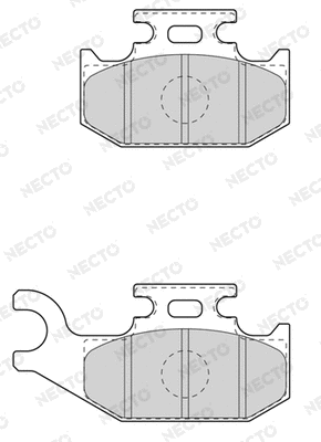 Brake Pad Set, disc brake (FD7610A)