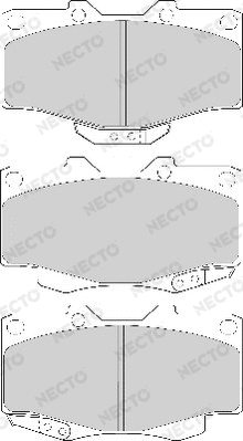 Brake Pad Set, disc brake (FD6579A)