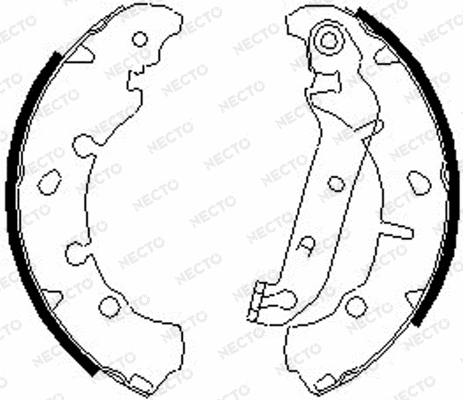 Brake Shoe Set (N1690)