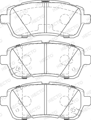 Brake Pad Set, disc brake (FD7466A)