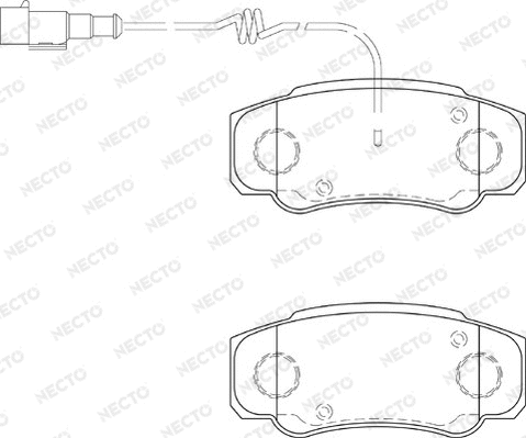 Brake Pad Set, disc brake (FD7346V)
