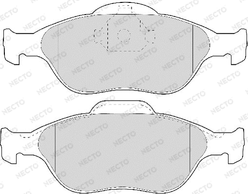 Brake Pad Set, disc brake (FD6909A)