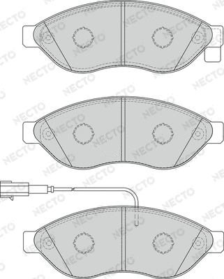 Brake Pad Set, disc brake (FD7266V)