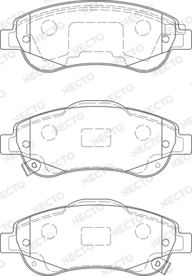 Brake Pad Set, disc brake (FD7431A)