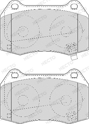 Brake Pad Set, disc brake (FD6987A)