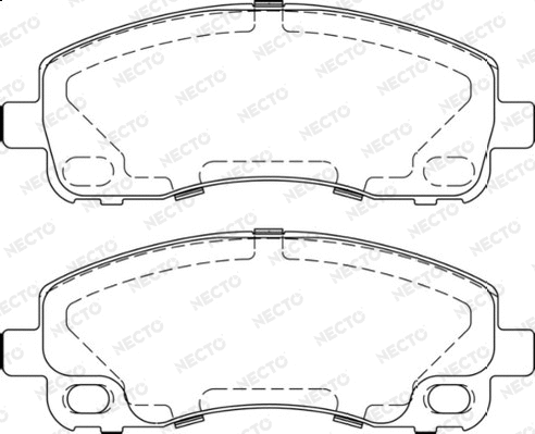 Brake Pad Set, disc brake (FD7487V)