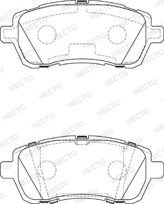 Brake Pad Set, disc brake (FD7390A)