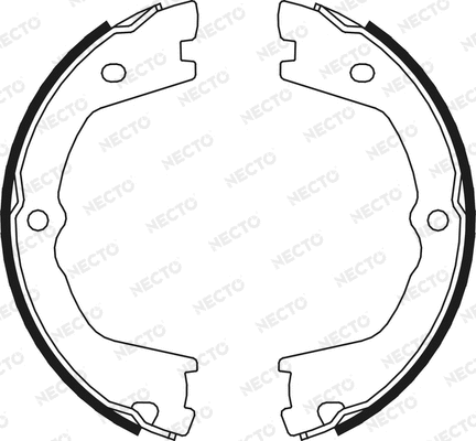 Brake Shoe Set, parking brake (N1696)