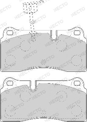 Brake Pad Set, disc brake (FD7088A)