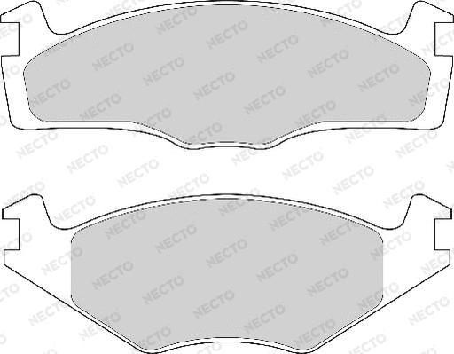 Brake Pad Set, disc brake (FD4151A)