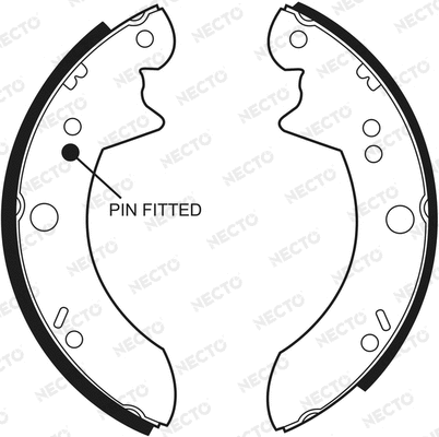 Brake Shoe Set (N1352)