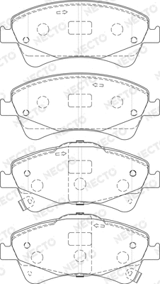 Brake Pad Set, disc brake (FD7494A)