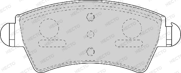Brake Pad Set, disc brake (FD7050A)