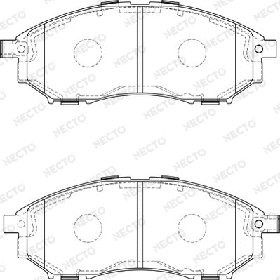 Brake Pad Set, disc brake (FD7387A)