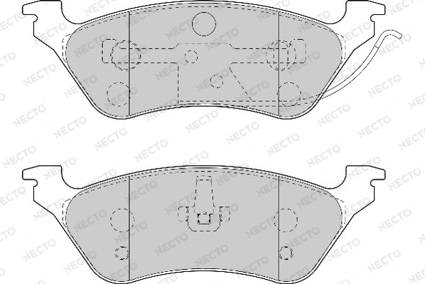 Brake Pad Set, disc brake (FD6995A)