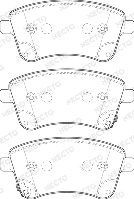 Brake Pad Set, disc brake (FD7504A)