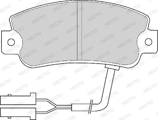 Brake Pad Set, disc brake (FD674A)