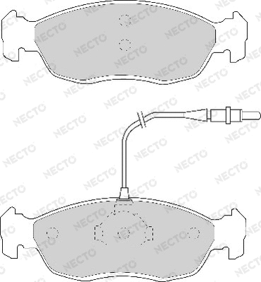 Brake Pad Set, disc brake (FD6482A)