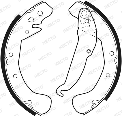 Brake Shoe Set (N1543)
