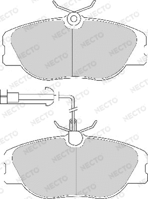Brake Pad Set, disc brake (FD6630A)