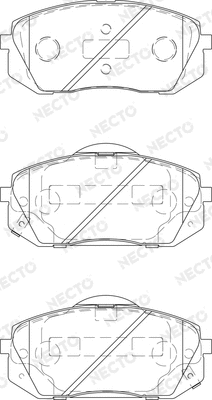 Brake Pad Set, disc brake (FD7405A)