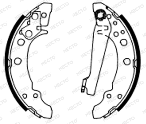 Brake Shoe Set (N1686)