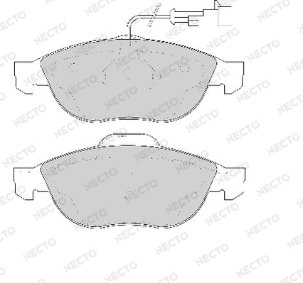 Brake Pad Set, disc brake (FD6729A)