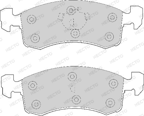 Brake Pad Set, disc brake (FD6512A)