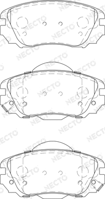 Brake Pad Set, disc brake (FD7411A)