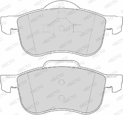 Brake Pad Set, disc brake (FD6855A)