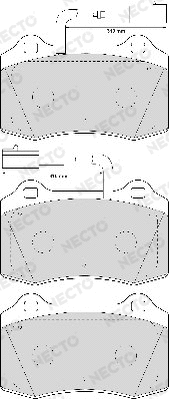 Brake Pad Set, disc brake (FD6926A)