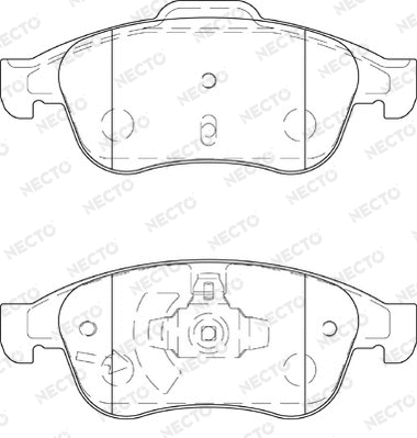 Brake Pad Set, disc brake (FD7391A)