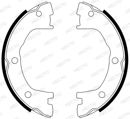 Brake Shoe Set, parking brake (N1659)