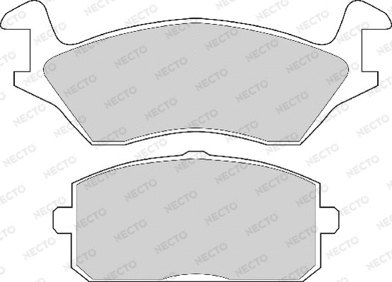 Brake Pad Set, disc brake (FD833A)