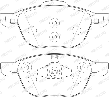 Brake Pad Set, disc brake (FD7490A)