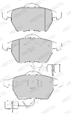 Brake Pad Set, disc brake (FD6775A)