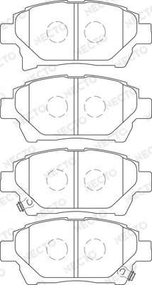 Brake Pad Set, disc brake (FD7437A)