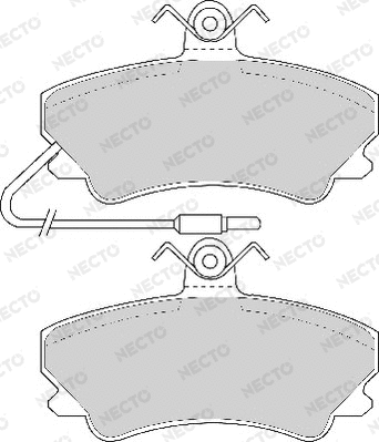 Brake Pad Set, disc brake (FD6484A)