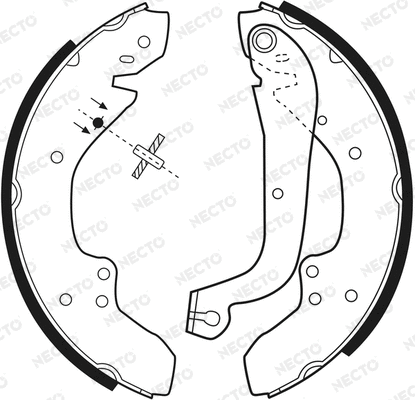 Brake Shoe Set (N1159)