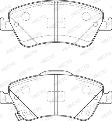 Brake Pad Set, disc brake (FD7342A)