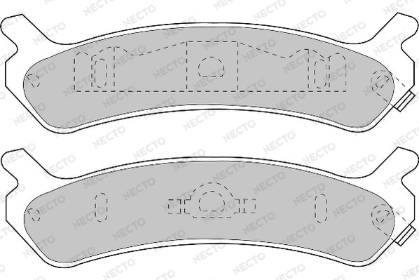 Brake Pad Set, disc brake (FD6651A)