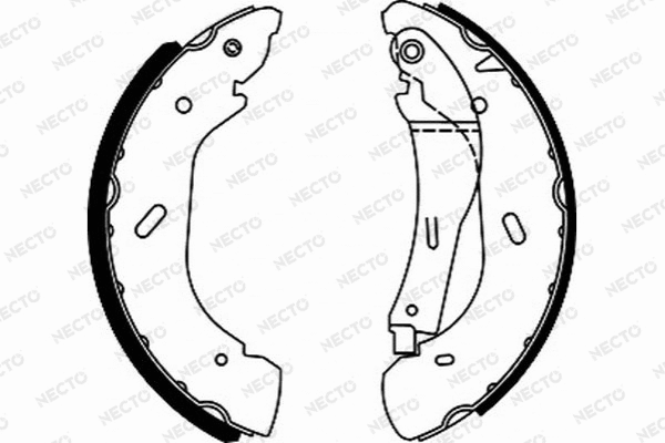Brake Shoe Set (N1656)