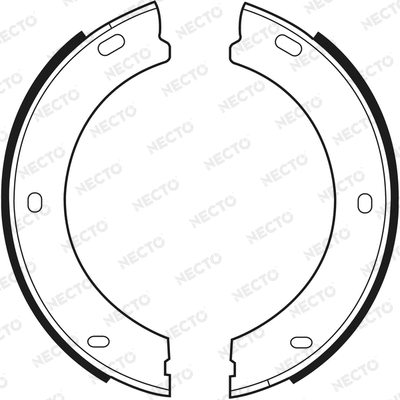 Brake Shoe Set, parking brake (N1395)