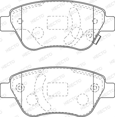 Brake Pad Set, disc brake (FD7263A)