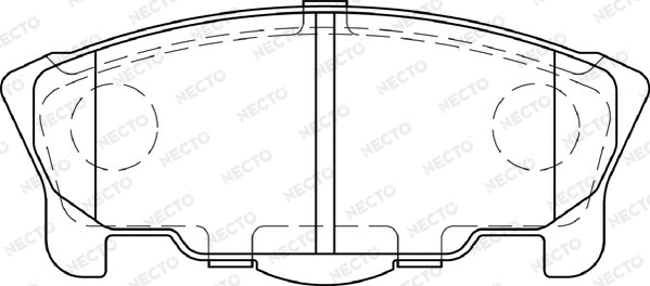 Brake Pad Set, disc brake (FD7310A)