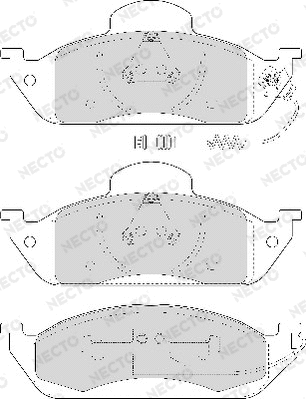 Brake Pad Set, disc brake (FD7005A)