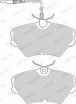 Brake Pad Set, disc brake (FD6550A)