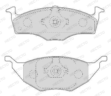 Brake Pad Set, disc brake (FD6968A)