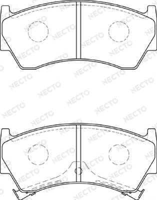 Brake Pad Set, disc brake (FD7304A)