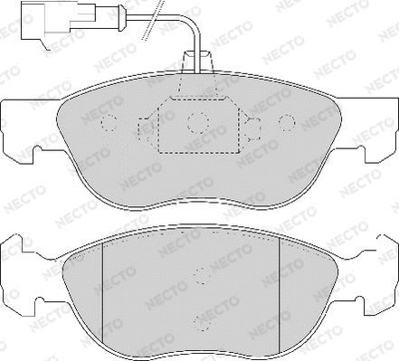 Brake Pad Set, disc brake (FD6734A)